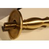 Satin-finished brass tap spout