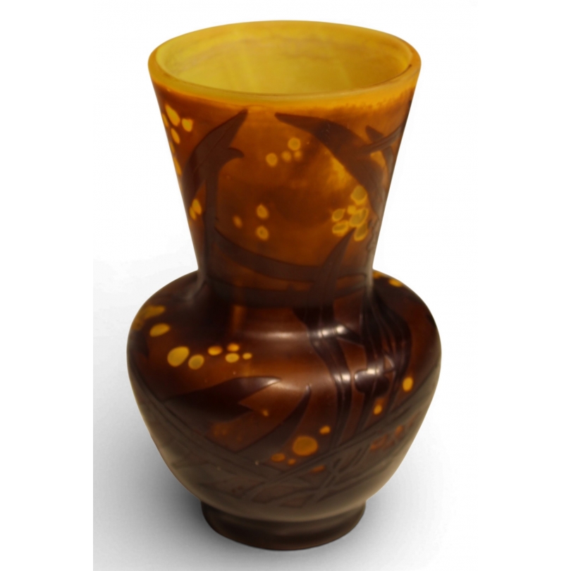 "Myosotis" vase, signed GALLÉ
