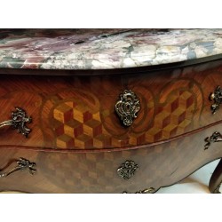  Commode style Louis XV ventrue en bois sur  Moinat SA  - Antiquités décoration