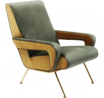 Fauteuil Luna haut dossier vert
