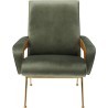 Fauteuil Luna haut dossier vert