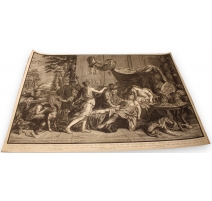 Gravure "La Mort de Méléagre" par PICART