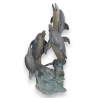 Fontaine "4 dauphins" en bronze