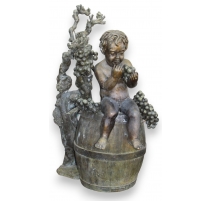 Bronze enfant vigneron