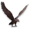 Bronze eagle with outstretched wings