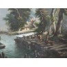 Paintings | Painting entitled ‘Landscape’, by Blasset. Moinat SA  – Antiques and home décor