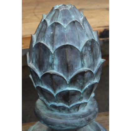 Bronze lotus flower