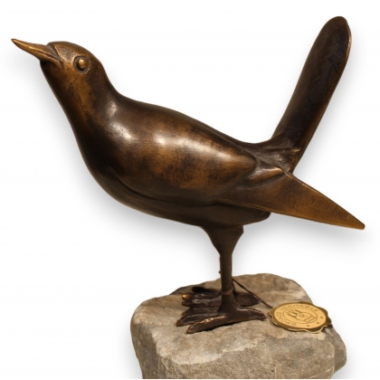 Bronze \"Merle\" de Charles REUSSNER