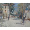 Paintings | Painting: ‘Nice les Cyclistes’. Moinat SA  – Antiques and home décor