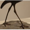 Bronze "Héron marchant" de Charles REUSSNER