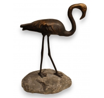 Bronze "Flamant rose" de Charles REUSSNER