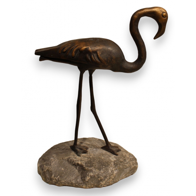 Bronze "Flamant rose" de Charles REUSSNER