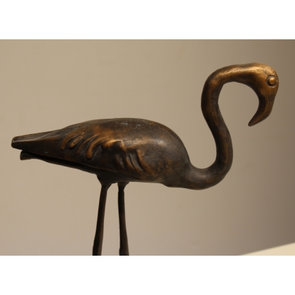 Bronze "Flamant rose" de Charles REUSSNER