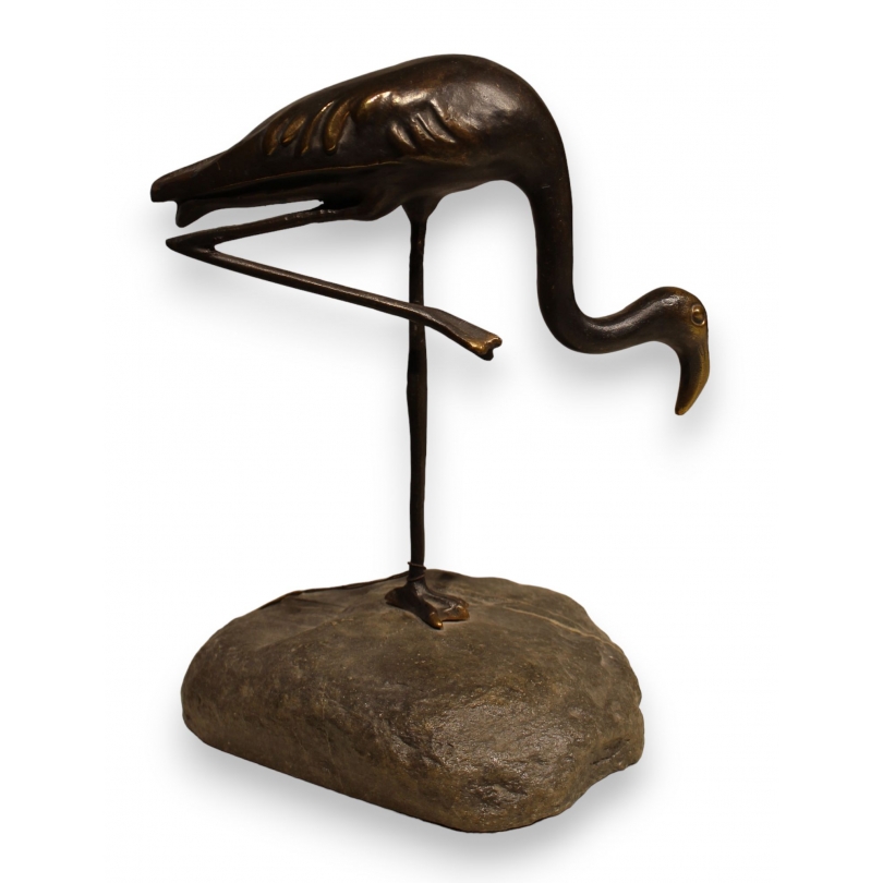 Bronze "Flamant rose" de Charles REUSSNER