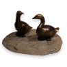 Bronze "Deux eiders" de Charles REUSSNER