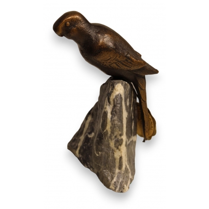 Bronze \"Perruche\" de Charles REUSSNER