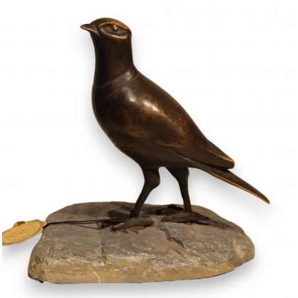 Bronze \"Caille\" de Charles REUSSNER