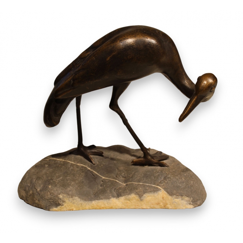 Bronze "Grue" de Charles REUSSNER