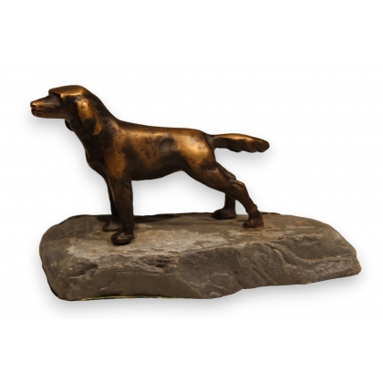 Bronze \"Epagneul\" de Charles REUSSNER