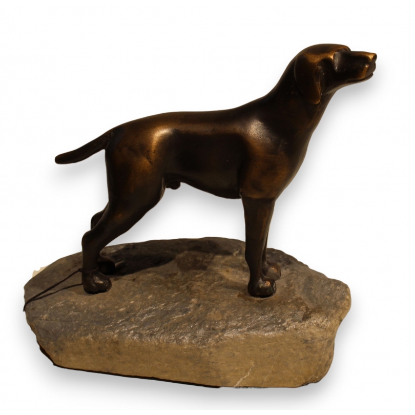 Bronze "Chien Braque" de Charles REUSSNER