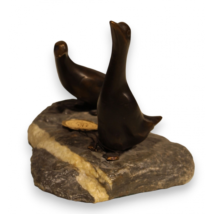 Bronze "Deux canards" de Charles REUSSNER