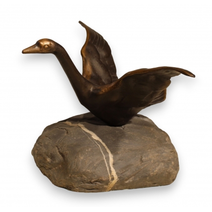 Bronze \"Cygne\" de Charles REUSSNER