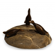 Bronze "Trois petits canards" de Charles REUSSNER