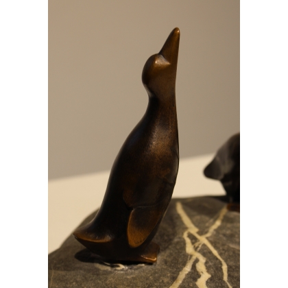 Bronze "Trois petits canards" de Charles REUSSNER
