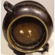 Vase chinois en bronze rond avec anses