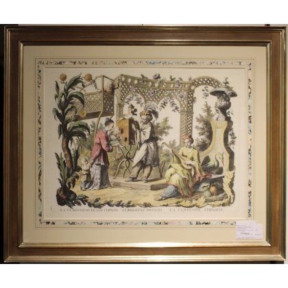 Set of 4 Chinese etchings on Moinat SA – Antiques and decorative items – Engravings, lithographs