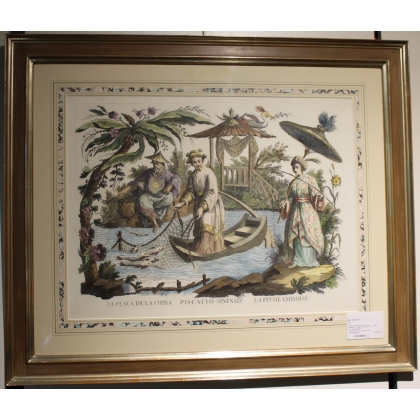 Set of 4 Chinese etchings on Moinat SA – Antiques and decorative items – Engravings, lithographs