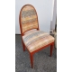 Paire de chaises Art Deco bois orange