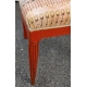 Paire de chaises Art Deco bois orange