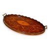 Inlaid mahogany tray