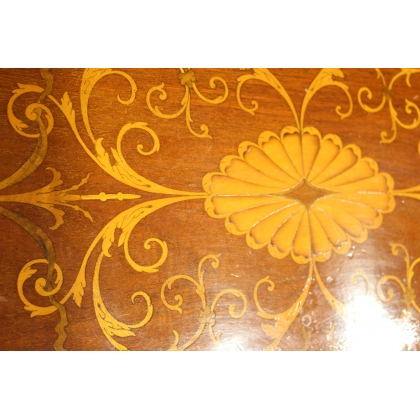 Inlaid mahogany tray