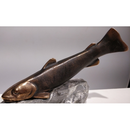 Bronze "Truite" de Charles REUSSNER