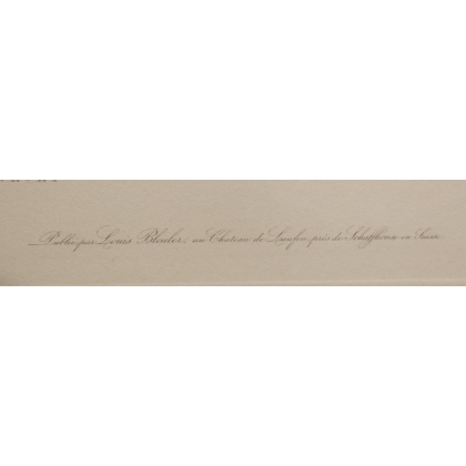 Gravure "Vue de Vevey" par JENNY