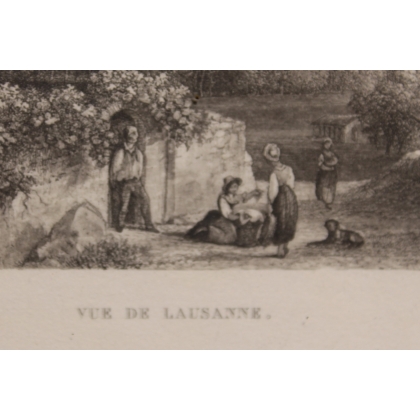 Engraving entitled ‘Lausanne’ by BLEULER