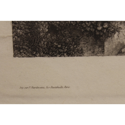 Engraving entitled ‘Lausanne’ by BLEULER