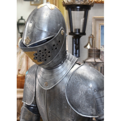 Full set of engraved iron armour, ‘Knights’