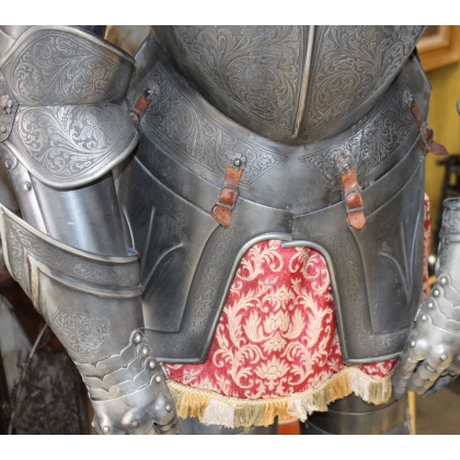 Full set of engraved iron armour, ‘Knights’