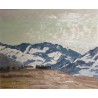 Tableau \"Monts d\'Orgeveaux\" signé L. SALZMANN