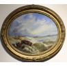 Paintings | Pair of oval ‘Marine’ paintings, not by Moinat SA  – Antiques and home décor
