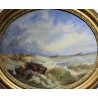 Paintings | Pair of oval ‘Marine’ paintings, not by Moinat SA  – Antiques and home décor