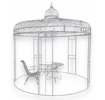 Tours white wrought iron gazebo
