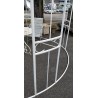 White wrought-iron gazebo