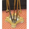 Support d'outils de cheminée en bronze