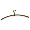 Polished brass coat hanger