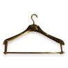 Polished brass coat hanger