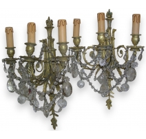 Pair of Louis XVI sconces 3 li